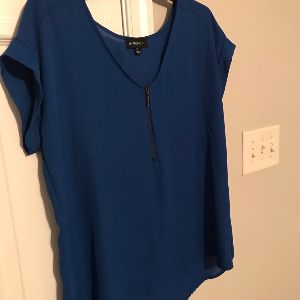 Women's Blue Blouse Size XL